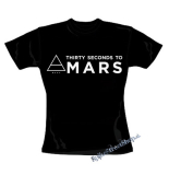 30 SECONDS TO MARS - Logo - čierne dámske tričko