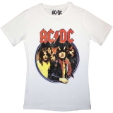 AC/DC - Highway To Hell Circle - biele dámske tričko
