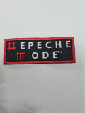 DEPECHE MODE - red/white logo - nažehlovacia nášivka