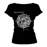LUNATIC GODS - Slnovraty - strieborné logo - čierne dámske tričko