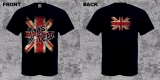 PUNKS NOT DEAD - UK FLAG - čierne pánske tričko