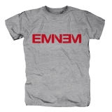 EMINEM - Red Logo - sivé pánske tričko