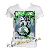 BLINK 182 - Merry Christmas - biele dámske tričko
