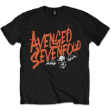 AVENGED SEVENFOLD - Orange Splatter - čierne pánske tričko