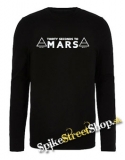30 SECONDS TO MARS - Logo - čierne pánske tričko s dlhými rukávmi