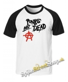 ANARCHY - Punks Not Dead - dvojfarebné pánske tričko