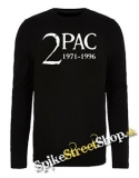 2 PAC - 1971-1996 - čierne pánske tričko s dlhými rukávmi