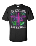 AVENGED SEVENFOLD - Bloody Skull Trelis - čierne pánske tričko