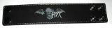 AVENGED SEVENFOLD - Black Wristband With Bat Logo - kožený náramok (Výpredaj)