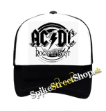 AC/DC - Rock Or Bust - čiernobiela sieťkovaná šiltovka model "Trucker"