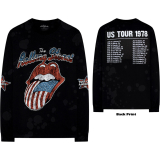 ROLLING STONES - US Tour '78 - čierne pánske tričko s dlhými rukávmi