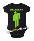 BILLIE EILISH - Logo & Stickman - čierne detské body