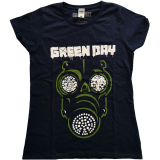 GREEN DAY - Green Mask - čierne dámske tričko