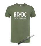 AC/DC - Back In Black - olivové pánske tričko
