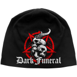 DARK FUNERAL - Skulls & Pentagram - čierna zimná čiapka