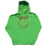 NIRVANA - Inverse Smiley - zelená pánska mikina