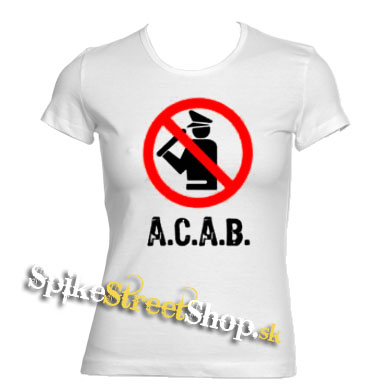 A.C.A.B. - Pictogram - biele dámske tričko