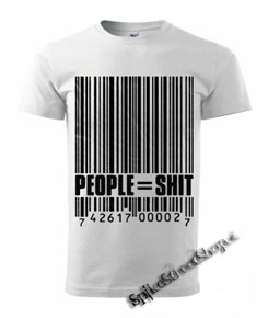 PEOPLE SHIT - biele pánske tričko (-30%=VÝPREDAJ)