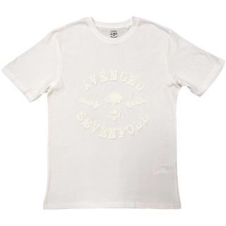 AVENGED SEVENFOLD - Classic Deathbat HiBuild - biele pánske tričko