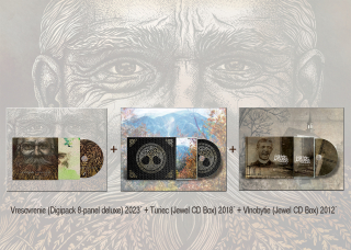 LUNATIC GODS - Vresovrenie (Digipack 8-panel deluxe) 2023´+ Turiec (Jewel CD Box) 2018´+ Vlnobytie (Jewel CD Box) 2012´ 