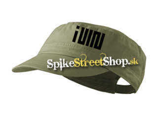 (G)I-DLE - Logo Kpop Band - olivová šiltovka army cap