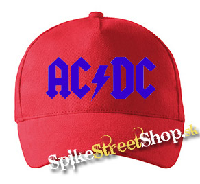 AC/DC - Blue Logo - červená šiltovka (-30%=AKCIA)