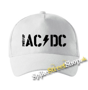 AC/DC - Power Up Logo Big Black - biela šiltovka (-30%=AKCIA)