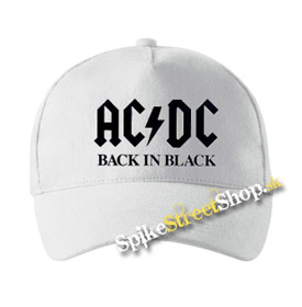 AC/DC - Back In Black - biela šiltovka (-30%=AKCIA)
