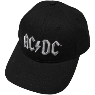 AC/DC - Silver/Grey Logo - čierna šiltovka