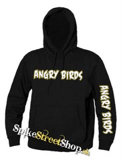 ANGRY BIRDS - Yellow Logo - čierna pánska mikina