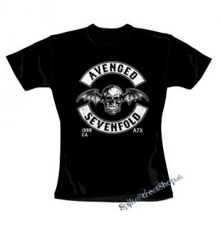 AVENGED SEVENFOLD - DeathBat Crest - čierne dámske tričko