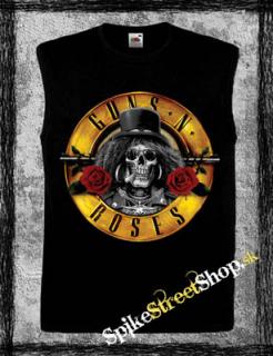 GUNS N ROSES - Bullet Slash Skull - čierne pánske tričko bez rukávov