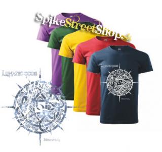 LUNATIC GODS - Slnovraty - strieborné logo - farebné pánske tričko