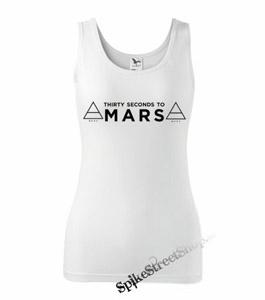 30 SECONDS TO MARS - Logo - Ladies Vest Top - biele