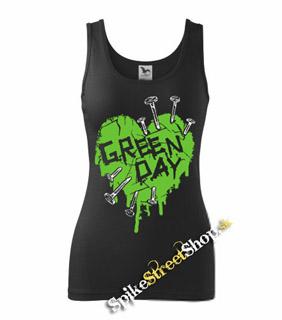 GREEN DAY - Green Heart - Ladies Vest Top
