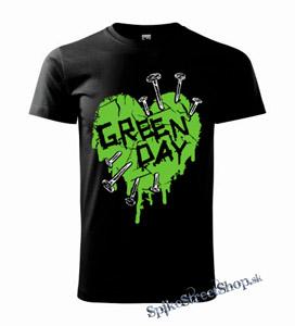 GREEN DAY - Green Heart - pánske tričko