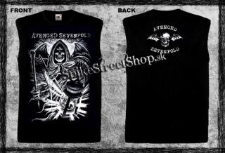 AVENGED SEVENFOLD - Death Skull - čierne pánske tričko bez rukávov