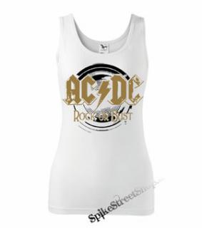 AC/DC - Rock Or Bust Gold - Ladies Vest Top - biele