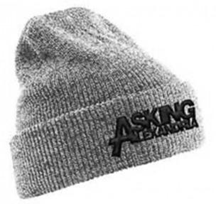 ASKING ALEXANDRIA - Logo Grey Knitted Ski Hat - zimná čiapka