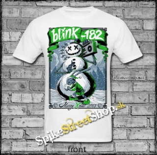BLINK 182 - Merry Christmas - biele pánske tričko