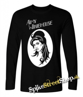AMY WINEHOUSE - Portrait - čierne pánske tričko s dlhými rukávmi