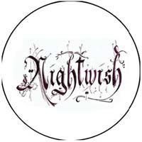NIGHTWISH - Nápis na bielom podklade - odznak