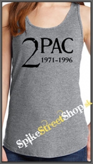 2 PAC - 1971-1996 - Ladies Vest Top - šedé