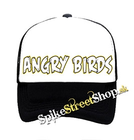ANGRY BIRDS - Logo - čiernobiela sieťkovaná šiltovka model "Trucker"