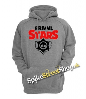 BRAWL STARS - Logo - šedá pánska mikina