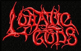 LUNATIC GODS - Logo Red - nášivka