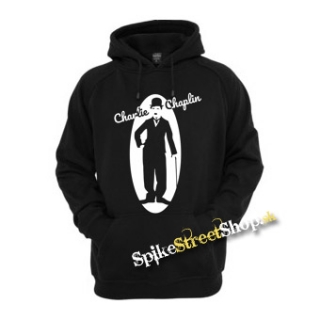 CHARLIE CHAPLIN - Portrait Motive 1 - čierna pánska mikina
