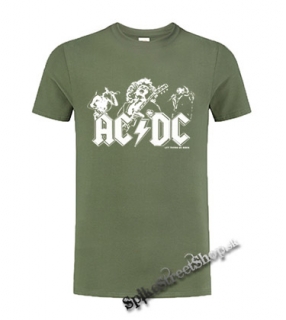 AC/DC - Let There Be Rock - olivové pánske tričko