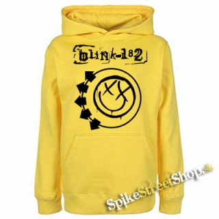 BLINK 182 - Logo & Smile - žltá pánska mikina