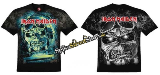 IRON MAIDEN - Fullprint Aces High Theme - čierne pánske tričko 